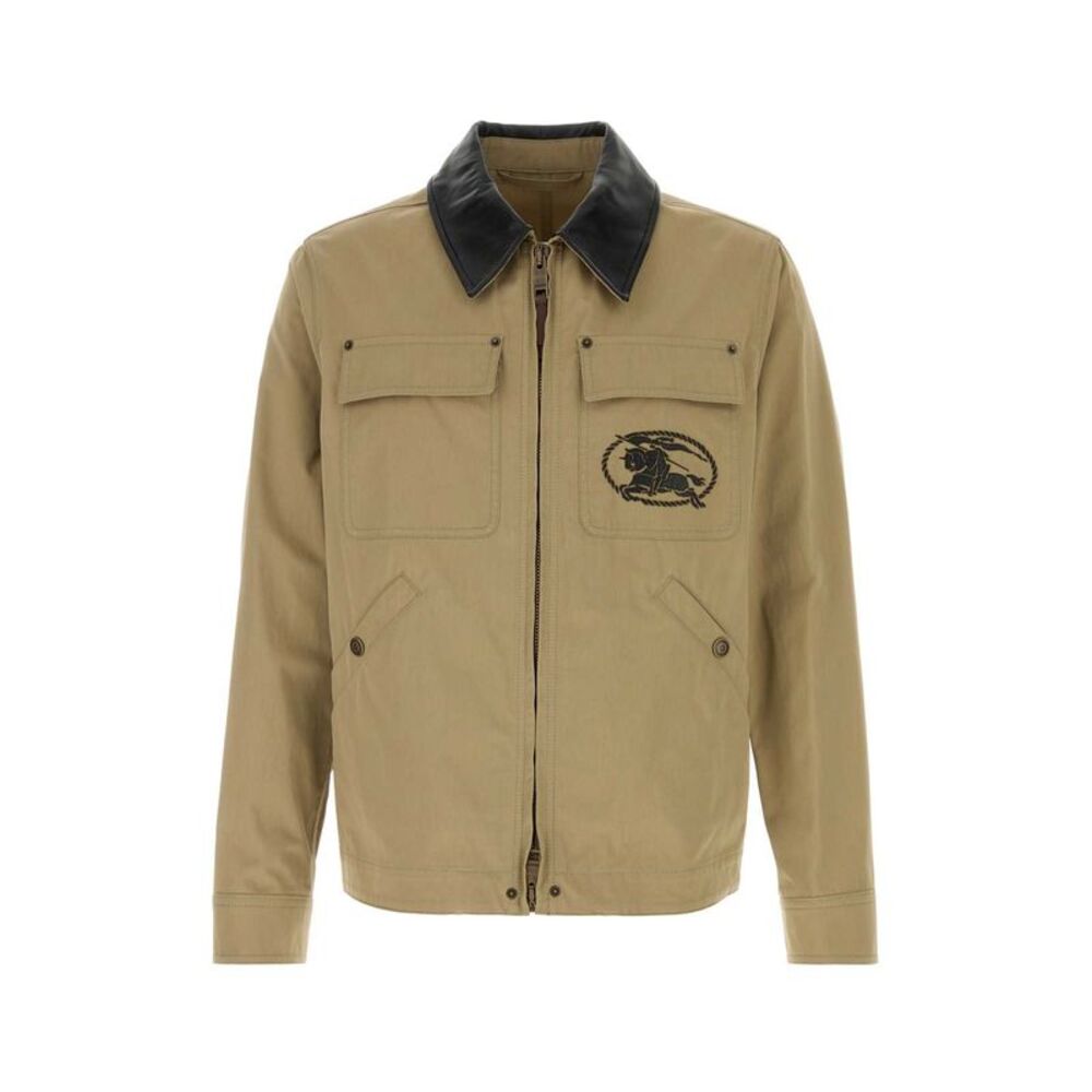 Burberry Men Cappuccino Cotton Jacket